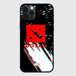 Чехол для iPhone 12 Pro Dota 2 glitch color, цвет: 3D-черный