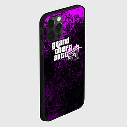 Чехол для iPhone 12 Pro GTA 6 vice city брызги красок неон, цвет: 3D-черный — фото 2