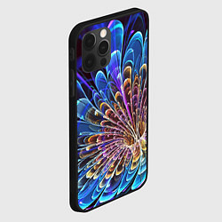 Чехол для iPhone 12 Pro Оптический цветок узор, цвет: 3D-черный — фото 2