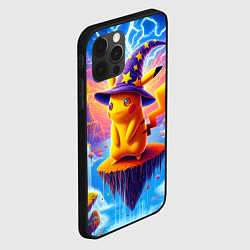 Чехол для iPhone 12 Pro Pikachu in a stargazers hat, цвет: 3D-черный — фото 2