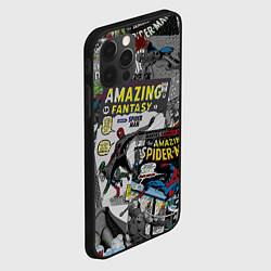 Чехол для iPhone 12 Pro Spider-man comics, цвет: 3D-черный — фото 2