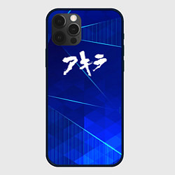 Чехол для iPhone 12 Pro Akira blue poly, цвет: 3D-черный