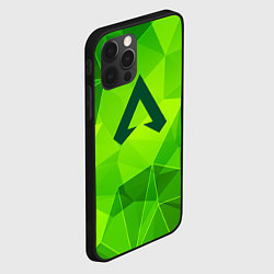 Чехол для iPhone 12 Pro Apex Legends green poly, цвет: 3D-черный — фото 2