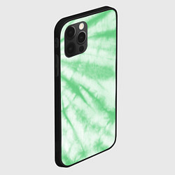Чехол для iPhone 12 Pro Салатовый тай дай, цвет: 3D-черный — фото 2