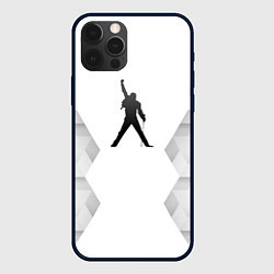 Чехол для iPhone 12 Pro Queen white poly, цвет: 3D-черный