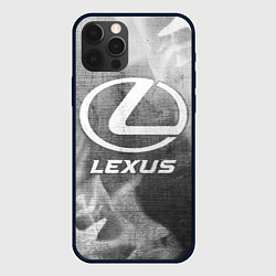 Чехол для iPhone 12 Pro Lexus - grey gradient, цвет: 3D-черный