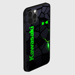 Чехол для iPhone 12 Pro Kawasaki - плиты с эффектом свечения, цвет: 3D-черный — фото 2