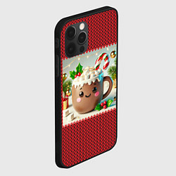 Чехол для iPhone 12 Pro Милая новогодняя ИИ кружечка, цвет: 3D-черный — фото 2