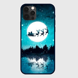 Чехол для iPhone 12 Pro Ночь нового года, цвет: 3D-черный
