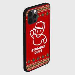 Чехол для iPhone 12 Pro Stumble Guys new year, цвет: 3D-черный — фото 2