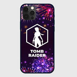 Чехол для iPhone 12 Pro Праздничный Tomb Raider, цвет: 3D-черный