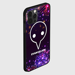 Чехол для iPhone 12 Pro Праздничный Evangelion, цвет: 3D-черный — фото 2