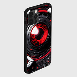 Чехол для iPhone 12 Pro Красная сфера киберпанк, цвет: 3D-черный — фото 2