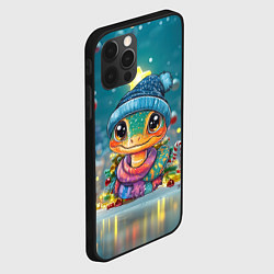 Чехол для iPhone 12 Pro Милая змейка символ 2025, цвет: 3D-черный — фото 2