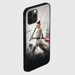 Чехол для iPhone 12 Pro Звездные войны - Рей Скайуокер, цвет: 3D-черный — фото 2