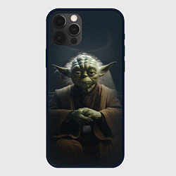 Чехол для iPhone 12 Pro Мастер Йода, цвет: 3D-черный