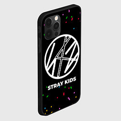 Чехол для iPhone 12 Pro Stray Kids конфети, цвет: 3D-черный — фото 2