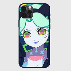 Чехол для iPhone 12 Pro Ребекка - киберпанк, цвет: 3D-черный