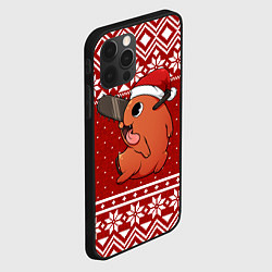 Чехол для iPhone 12 Pro Почита новогодний свитер, цвет: 3D-черный — фото 2
