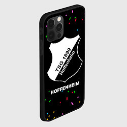 Чехол для iPhone 12 Pro Hoffenheim конфети, цвет: 3D-черный — фото 2