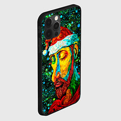 Чехол для iPhone 12 Pro Ded Moroz: pop-art-brut-nouveau pointillism, цвет: 3D-черный — фото 2