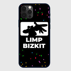 Чехол для iPhone 12 Pro Limp Bizkit конфети, цвет: 3D-черный