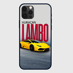 Чехол iPhone 12 Pro Итальянский суперкар Lambo Huracan