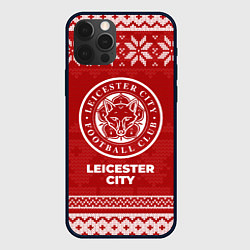 Чехол для iPhone 12 Pro Новогодний Leicester City, цвет: 3D-черный