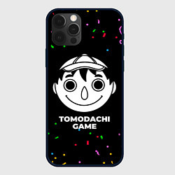 Чехол для iPhone 12 Pro Tomodachi Game конфети, цвет: 3D-черный