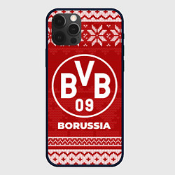 Чехол для iPhone 12 Pro Новогодний Borussia, цвет: 3D-черный