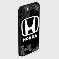 Чехол для iPhone 12 Pro Снежный Honda, цвет: 3D-черный — фото 2