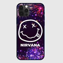 Чехол для iPhone 12 Pro Праздничный Nirvana, цвет: 3D-черный