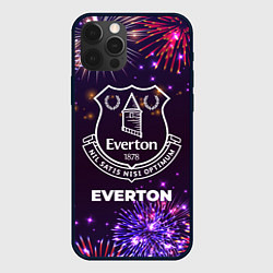 Чехол для iPhone 12 Pro Праздничный Everton, цвет: 3D-черный