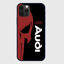 Чехол для iPhone 12 Pro Audi и череп, цвет: 3D-черный