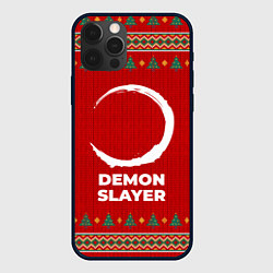 Чехол для iPhone 12 Pro Demon Slayer new year, цвет: 3D-черный