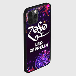 Чехол для iPhone 12 Pro Праздничный Led Zeppelin, цвет: 3D-черный — фото 2