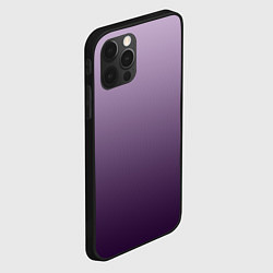 Чехол для iPhone 12 Pro Градиент мягкий холодный сиреневый, цвет: 3D-черный — фото 2
