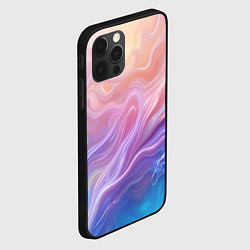 Чехол для iPhone 12 Pro Розовая абстракция, цвет: 3D-черный — фото 2