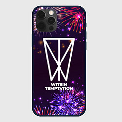 Чехол для iPhone 12 Pro Праздничный Within Temptation, цвет: 3D-черный