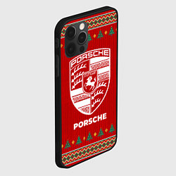 Чехол для iPhone 12 Pro Porsche new year, цвет: 3D-черный — фото 2