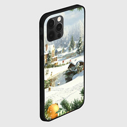 Чехол для iPhone 12 Pro Рождественская атмосфсра, цвет: 3D-черный — фото 2