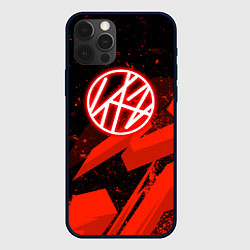 Чехол iPhone 12 Pro Stray kids - красная абстракция