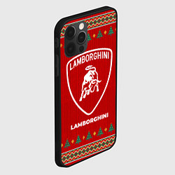 Чехол для iPhone 12 Pro Lamborghini new year, цвет: 3D-черный — фото 2