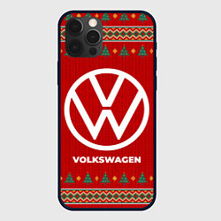 Чехол для iPhone 12 Pro Volkswagen new year, цвет: 3D-черный