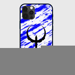 Чехол для iPhone 12 Pro Quake огненные краски, цвет: 3D-черный