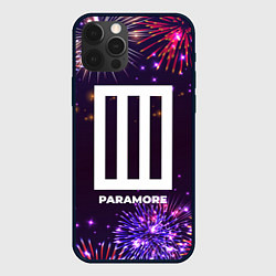 Чехол для iPhone 12 Pro Праздничный Paramore, цвет: 3D-черный