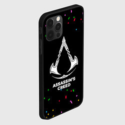 Чехол для iPhone 12 Pro Assassins Creed конфети, цвет: 3D-черный — фото 2