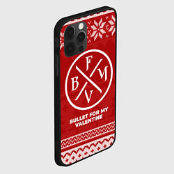 Чехол для iPhone 12 Pro Новогодний Bullet For My Valentine, цвет: 3D-черный — фото 2