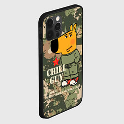 Чехол для iPhone 12 Pro Чиловый парень - с Днем защитника Отечества, цвет: 3D-черный — фото 2