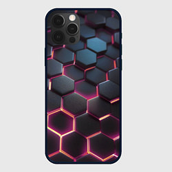 Чехол для iPhone 12 Pro Киберсоты, цвет: 3D-черный